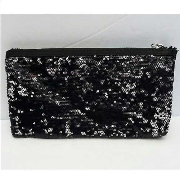 Victoria’s Secret L E sequins cosmetic bag - Picture 4 of 6